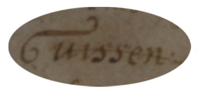 Graphie de Guissen, parchemin Moyeb Âge
